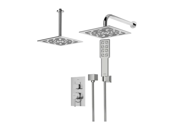 خرید شیر حمام توکار شودر مدل رومر تیپ سه کروم brass