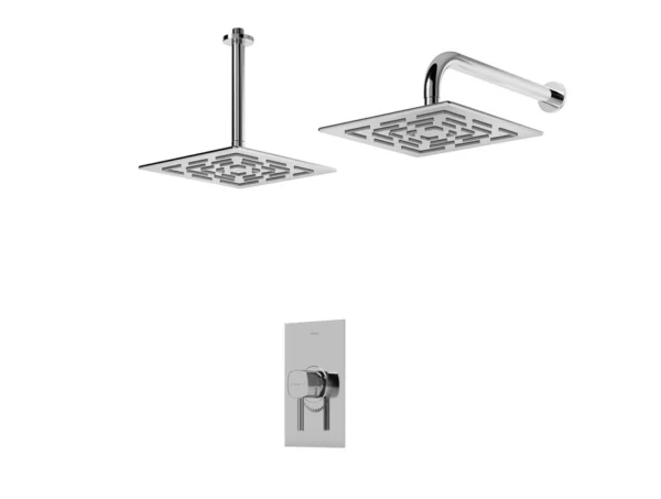 خرید شیر حمام توکار شودر مدل رومر تیپ یک کروم brass