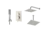 خرید شیر حمام توکار شودر مدل رومر شیری کروم تیپ 3 brass