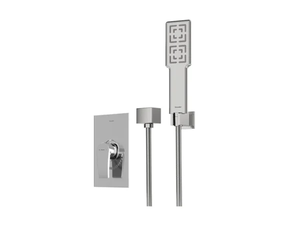 خرید شیر حمام توکار شودر مدل رومر پلاس کروم تیپ دو brass