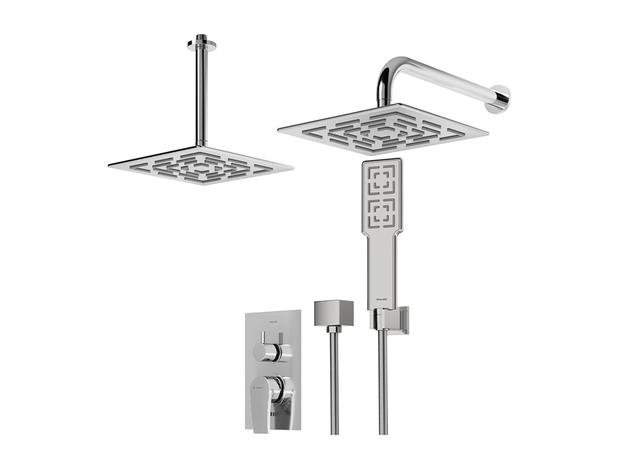 شیر حمام توکار شودر مدل رومر پلاس کروم تیپ سه brass قیمت شیر حمام توکار شودر مدل رومر پلاس کروم تیپ سه brass