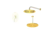 خرید شیر حمام توکار شودر مدل روگن شیری طلایی تیپ 1 brass