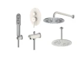قیمت شیر حمام توکار شودر مدل روگن شیری کروم تیپ 4 brass