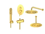 قیمت شیر حمام توکار شودر مدل روگن طلامات تیپ 4 brass