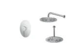 قیمت شیر حمام توکار شودر مدل روگن کروم مات تیپ 1 brass