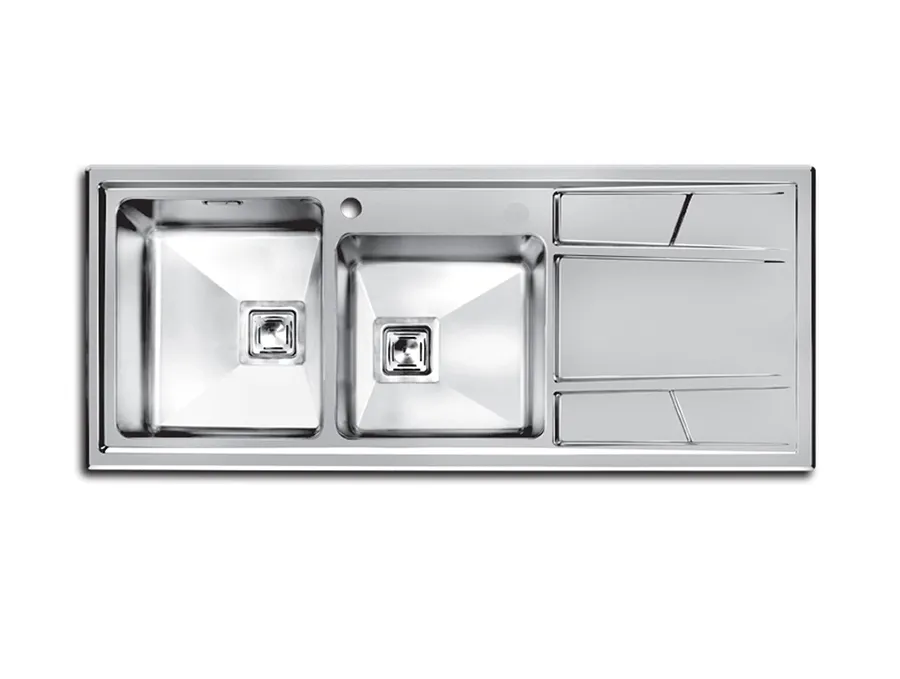 سینک اخوان کد 302s قیمت سینک ظرفشویی اخوان کد 302s توکار لگن چپ