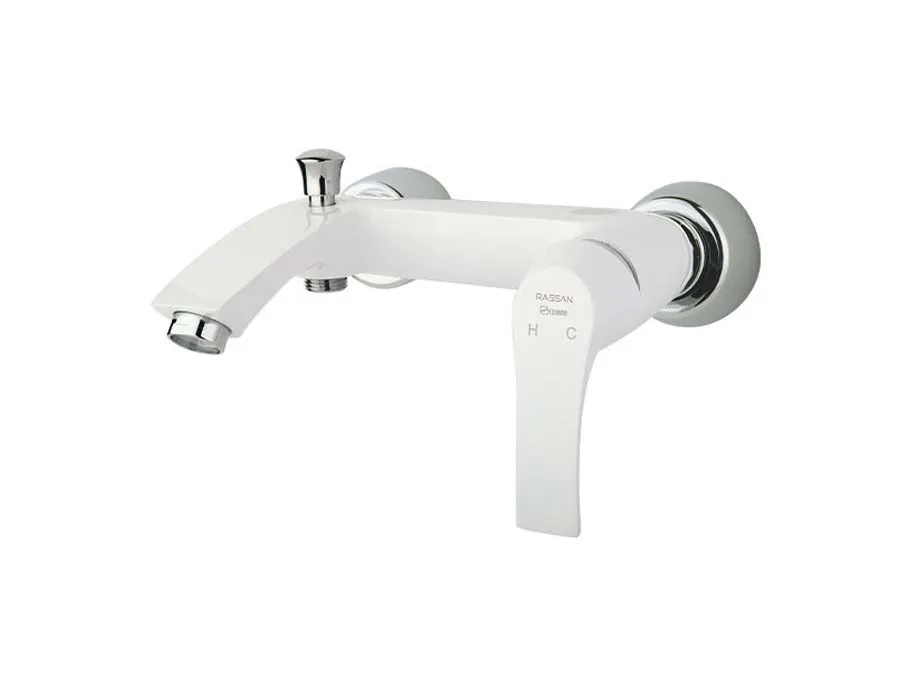 شیر حمام راسان مدل لوتوس سفید خرید شیر حمام راسان مدل لوتوس سفید