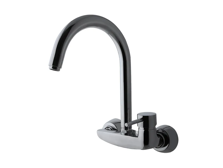 شیر ظرفشویی دیواری البرز روز مدل رویال خرید و قیمت شیر ظرفشویی دیواری البرز روز مدل رویال کروم