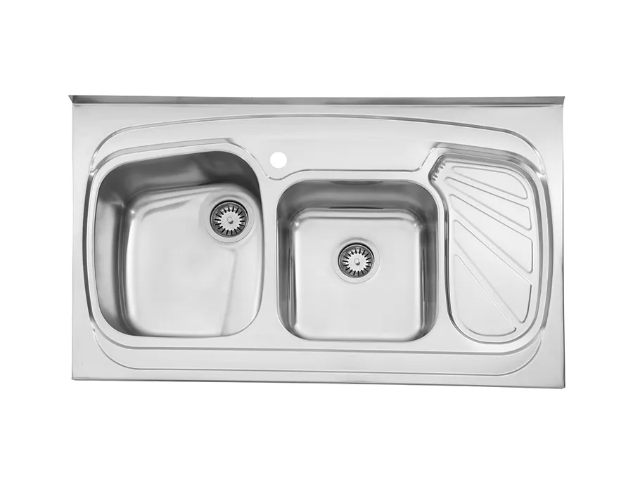 سینک استیل البرز مدل 611 روکار قیمت سینک ظرفشویی استیل البرز مدل 611 روکار لگن چپ