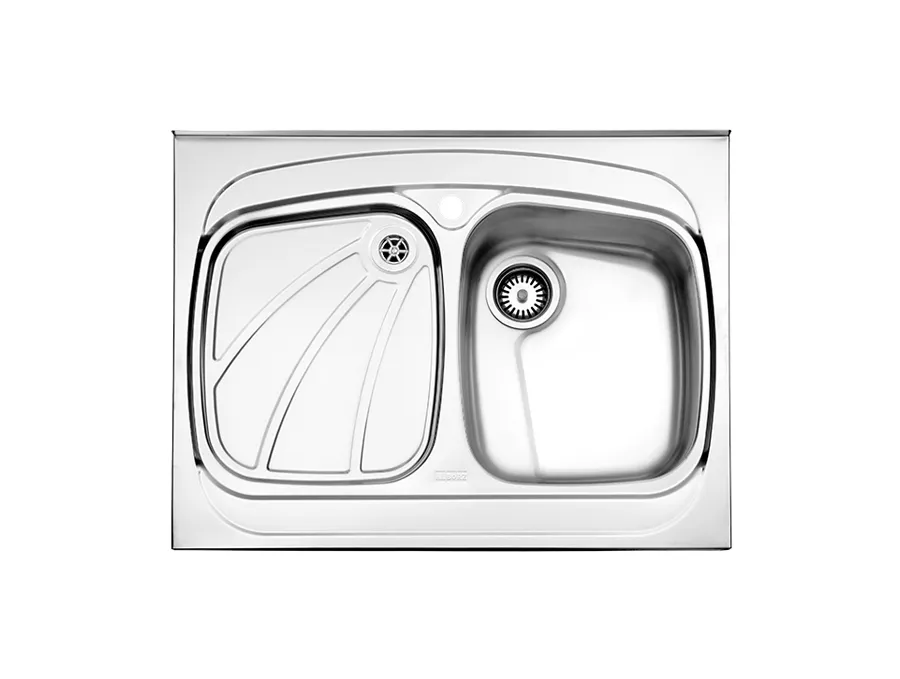 سینک روکار استیل البرز مدل 618 لگن راست قیمت سینک استیل البرز مدل 618 روکار لگن راست