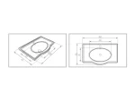 ابعاد روشویی روکابینتی مروارید النا 80