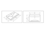 مشخصات روشویی و ابعاد روکابینتی مروارید کرون