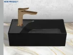خرید روشویی روسنگی مروارید مدل مایا مشکی مات