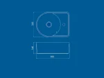 مشخصات روشویی رو کابینتی کرد مدل ویولت