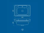 مشخصات روشویی روکابینتی آرتا چینی کرد