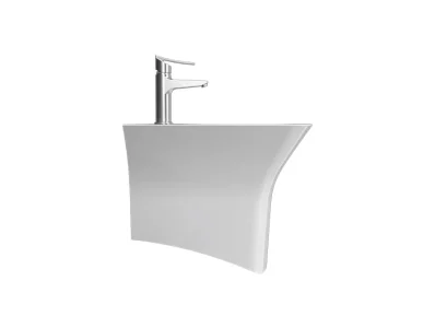 خرید روشویی وال هنگ چینی کرد مدل آرتا دیواری درجه یک