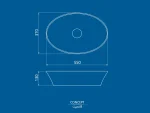 مشخصات سنگ روشویی رو کابینتی کانسپت چینی کرد