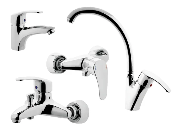 قیمت ست شیرآلات اوج مدل اسپانیش کروم