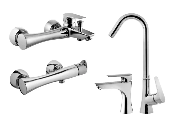 قیمت ست شیرآلات اوج مدل دنیل کروم