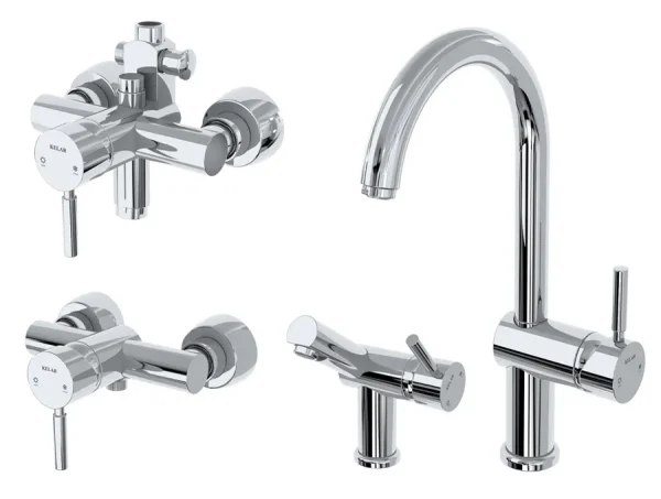 قیمت ست شیرآلات کلار مدل آبشار کروم