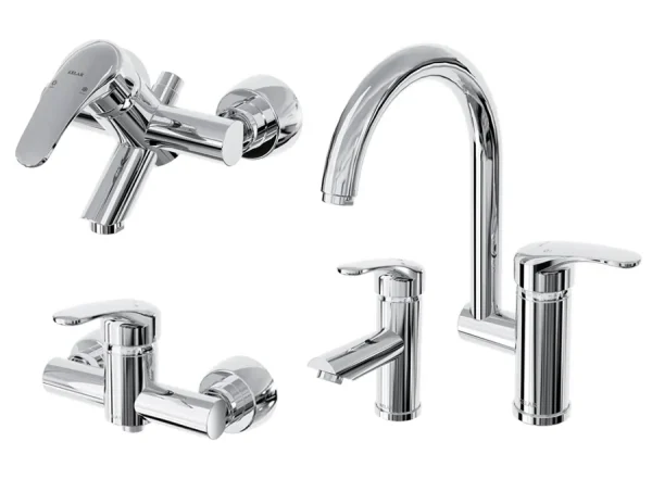 قیمت ست شیرآلات کلار مدل آریا کروم