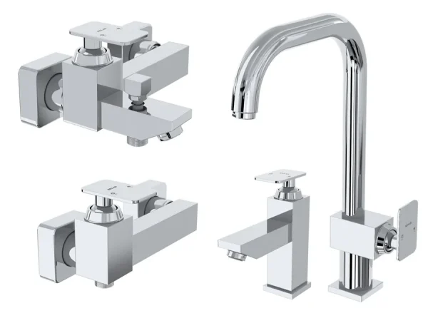 قیمت ست شیرآلات کلار مدل فلت سری 99 کروم