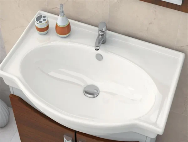 قیمت روشویی روکابینتی سینا چینی مدل آرال