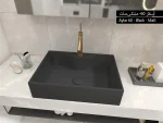 خرید روشویی روسنگی سینا چینی مدل آیلار مشکی مات