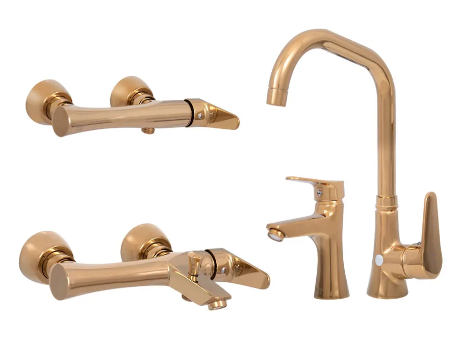 ست شیرآلات سیتکو مدل 767 طلایی قیمت ست شیرآلات سیتکو مدل 767 طلایی