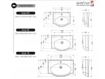 مشخصات روشویی روکابینتی سینا چینی آرال