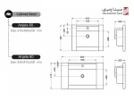 مشخصات روشویی روکابینتی سینا چینی آنجلا