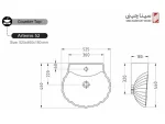 مشخصات روشویی روسنگی سیناچینی مدل آرتمیس