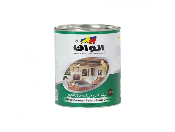 قیمت رنگ روغن نیمه براق الوان سفید